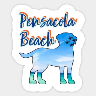 Pensacola Beach Florida Front Design Sticker